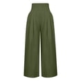 thumbnail image 5 of Gubotare Women High Waist Casual Wide Leg Long Pants Trousers (AG,XXL), 5 of 5
