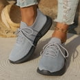 thumbnail image 4 of Women Thick-Soled Solid Sneakers Casual Mesh Walking Shoes Lightweight Sport Shoes Tennis Sneakers for Women Stylish, 4 of 7