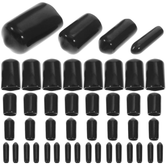 Rubber Caps and Plugs Rubber End Caps Assortment Automotive Replacement Parts Black Rubber Protective Seal 1 Set