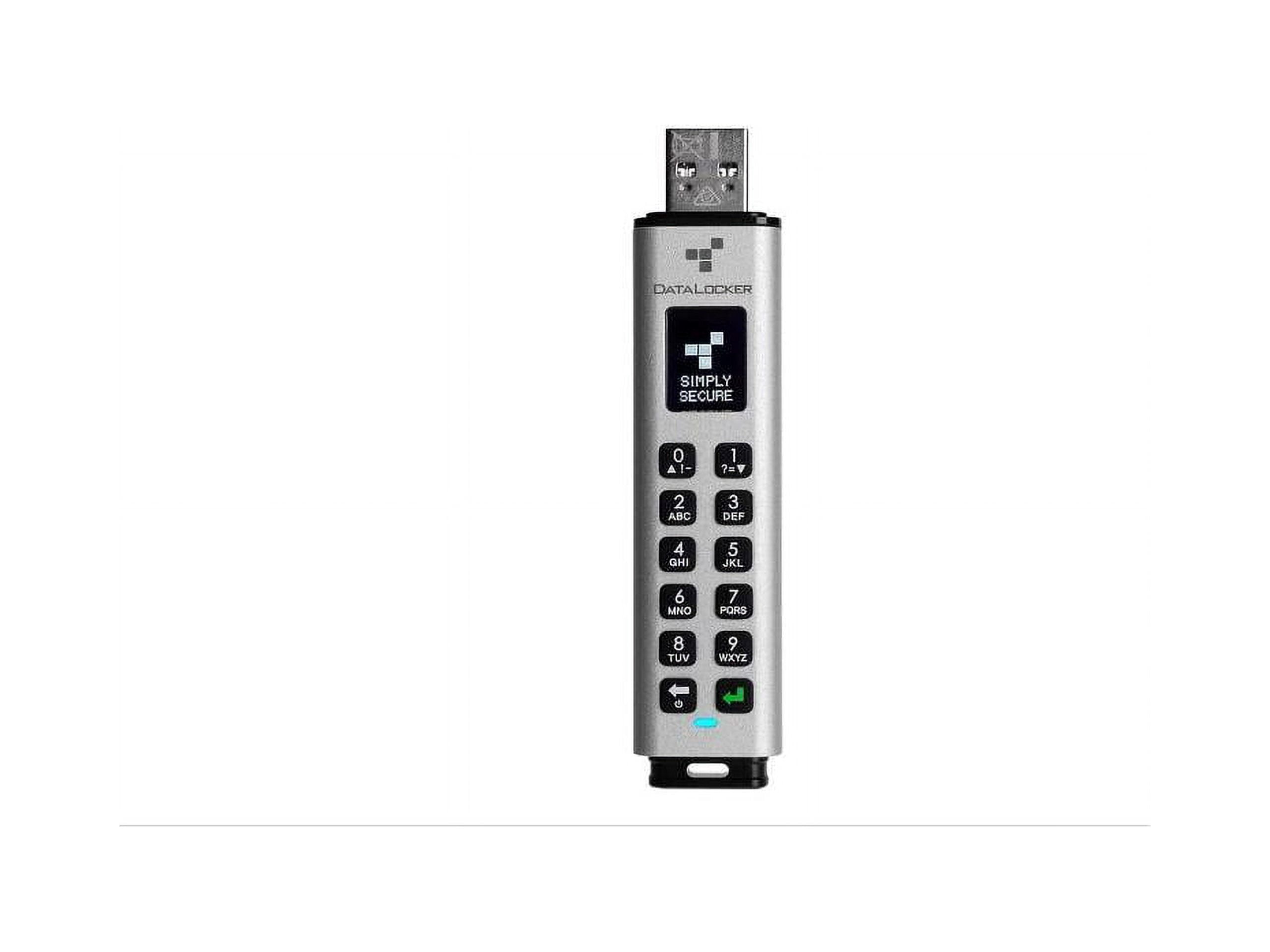 DataLocker Sentry K350 512GB USB 3.2 (Gen 1) Type A Flash Drive - 512 GB - USB 3.1 (Gen 1) Type A, USB 2.0 Type A - 300 MB/s Read Speed - 200 MB/s Write Speed - 256-bit AES - 3 Year Warranty - TAA ...