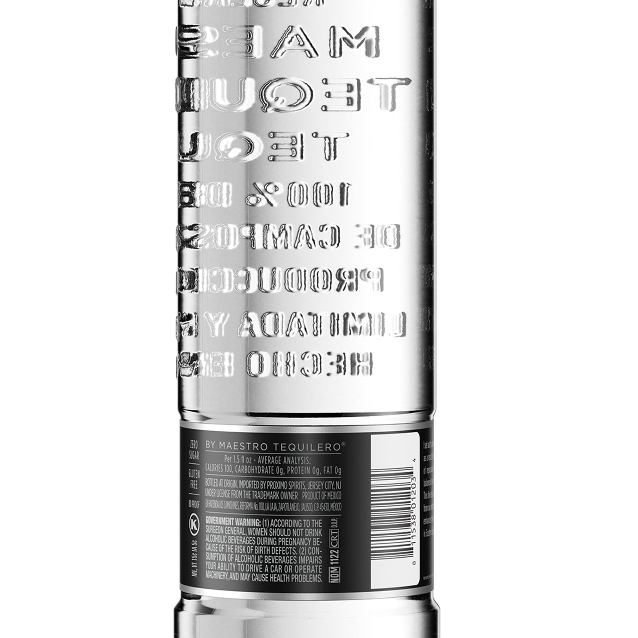 Maestro Dobel Diamante Tequila, 750 ml Glass Bottle, 40% ABV