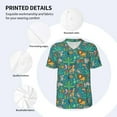 thumbnail image 4 of Daiia Jungle Animals Mens Baseball Jersey Button Down Shirts Short Sleeve Sports Uniforms-3X-Large, 4 of 9