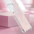 thumbnail image 6 of Compatible with Motorola Moto G 5G 2024 Case Liquid Glitter Cute Phone Case Shiny Floating Quicksand Shockproof Protective TPU Girly Women Case for Moto G 5G 2024 Star Pink YB, 6 of 14
