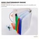 thumbnail image 3 of 12 pcs mixed colors A6 universal binder pocket student notebook binder PVC storage bag, 3 of 5