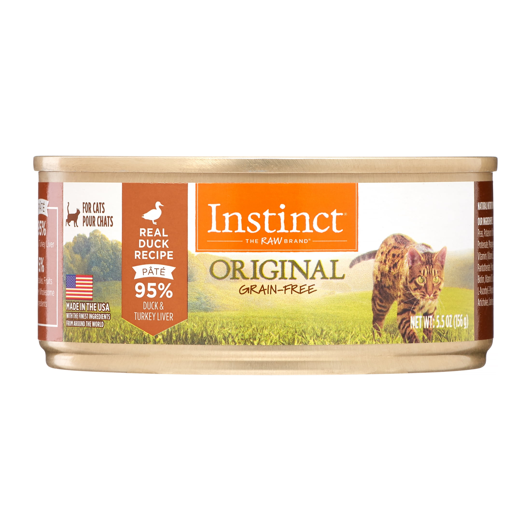 Instinct Original Grain Free Real Duck Recipe Natural Wet Canned Cat