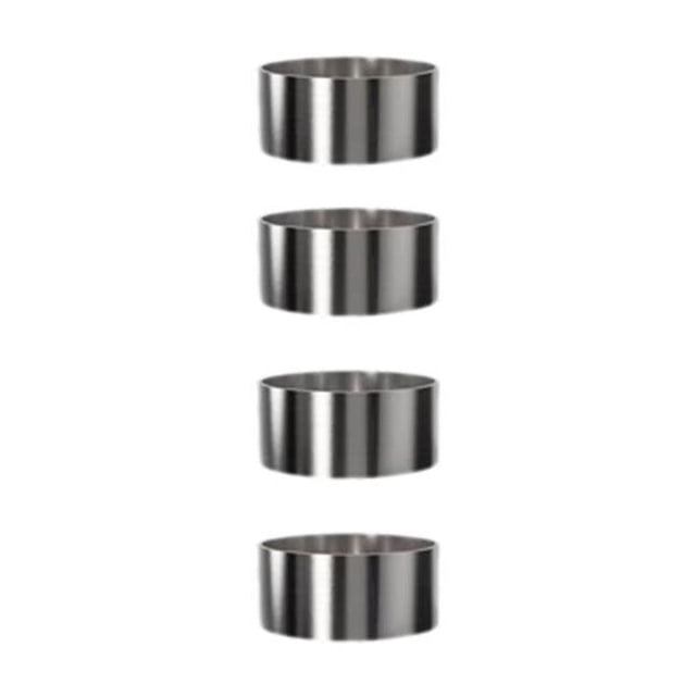 Standard Height PS5 Edge Controller Modification Kit 4-Piece Smooth Ring Set with 304 Stainless Steel Rocker Kit