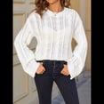 thumbnail image 4 of Suéteres de Mujer de Punto con Cuello Redondo, Informales, de Larga, Estilo Túnica de Otoño. S, 4 of 10