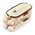 thumbnail image 2 of Automatic Rolling Egg Storage Container, Multi-Layer Refrigerator Organizer with Transparent PET Design, Space-Saving Kitchen Egg Holder for Easy Access and Freshness, 2 of 8