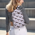 thumbnail image 5 of Disketp Dachshund Dog print Canvas Backpack Lightweight Travel Daypack Student Rucksack Laptop Backpack-Small, 5 of 5