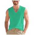 thumbnail image 1 of Débardeurs d'Entraînement pour Hommes Gym Sans Manches Col en V Tee-Shirt de Musculation, 1 of 9