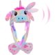 thumbnail image 3 of Arcimatto-Sombrero de Animal con orejas de felpa, vestido para saltar en movimiento, fiesta de Cosplay, vacaciones de Navidad, gorro con solapa para la oreja para niños y adultos, 3 of 4