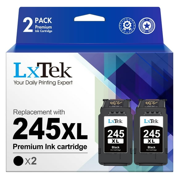 LxTek Ink Cartridge Replacement for Canon PG-245XL Ink Cartridges PG-245 245XL 245 XL PG-243 Compatible with Pixma MX492 TR4520 TS3120 MG2420 MG2522 MX490 MG2920 MG2922 M