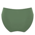 thumbnail image 2 of Ocealan Kids Girls Solid Color Bikini Brief Triangle Swim Bottoms Bathing Shorts Swimwear Dark Green 12, 2 of 4
