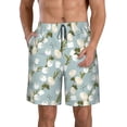 thumbnail image 1 of Balery Tulips Flowers Traje de Baño Estilo Hawaiano para Hombre, Shorts de Secado Rápido con Bolsillos-Large, 1 of 6