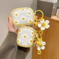 thumbnail image 3 of AirPods 3rd Gen Case Flower, Caselix Cute Daisy Flower Women Apple Airpods Cover Case Protective Shockproof with Keychain for Apple AirPods 3rd Generation Charging Case - Daisy, 3 of 8
