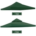 thumbnail image 3 of 10'x10' Gazebo Canopy Top Replacement 2 Tier Top Replacement Canopy UV Sunshade Patio Cover, 3 of 7