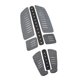 thumbnail image 5 of Almohadilla para pie de tracción de cubierta, almohadilla trasera para cubierta, accesorios para talón, almohadillas para tabla de surf para deportes Gris Negro, 5 of 8