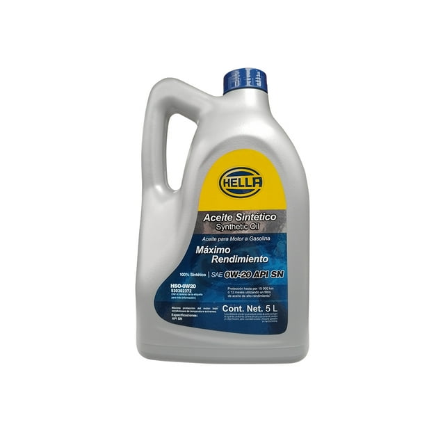 Aceite Sintético 0W20 API SN 5 L Hella
