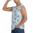 thumbnail image 3 of Disketp Colorful Butterfly Sleeveless Tshirts For Men, Muscle Shirts For Men Dry Fit Tank Top-Large, 3 of 8