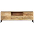 thumbnail image 2 of vidaXL TV Cabinet 130x30x45 cm Solid Mango Wood, 2 of 5