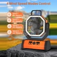 thumbnail image 2 of axGear Camping Fan LED Rechargable Power Bank Tent Light Outdoor Portable Remote, 2 of 9