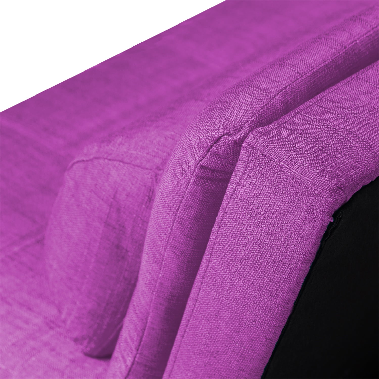 Kadyn 63.4" Futon Sofa bed, Polyester Upholstered Sofa bed with 2 arm cushions, Modern Futon Sofa bed for apartment, Purple