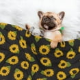thumbnail image 3 of Yiaed Sunflowers Print Dog Blankets-Cat Blanket Washable for Couch Protection,Puppy Blanket, Soft Plush Reversible Throw Furniture Protector-Medium, 3 of 8