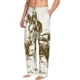 thumbnail image 6 of Salouo Cattle Drive By Two Cowboys Print Pajama Pants for Men, Lounge Pants Elastic Waistband Casual Men's sleepwear Loungewear Sleep Pajama Pant -Large, 6 of 7