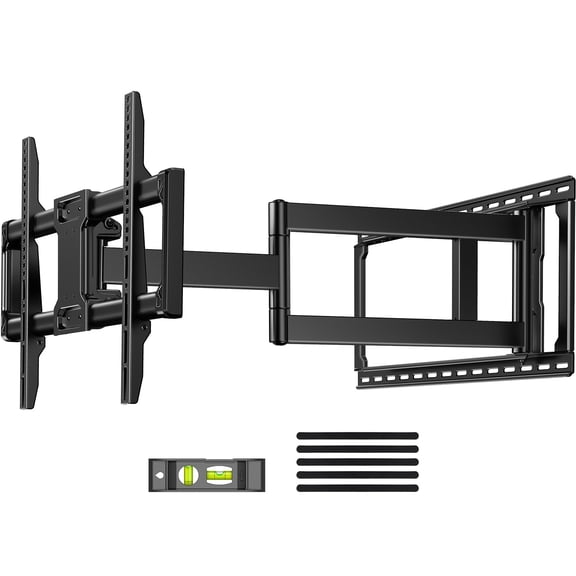 MountFTV Long Arm TV Mount for 42-97 inch TVs,Holds up to 150 lbs,Full Motion with 40.1" Extension Articulating Arms,Max 800x400mm,Swivel and Tilt TV Wall Bracket