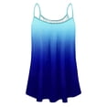 thumbnail image 3 of QUINDOS Womens Tank Tops Workout Summer Blue Fashion Printed Vest Sleeveless Blouse Rond-neck Suspenders Tops Womens Camisoles, 3 of 4