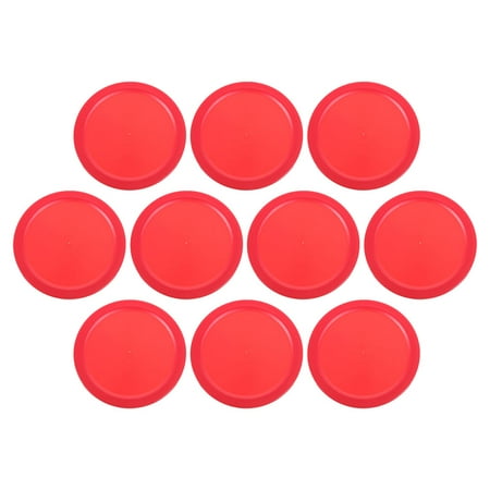 Masteelf 10 Pcs Ice Hockey Round Practicing Training Pucks Table Red