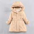 thumbnail image 2 of KAUOD Girls Fleece-Lined Parka Coats Winter Padded Quilted Puffer Outwear Teen Kids Windproof Warm down Jackets with Pockets, 2 of 9