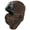 Brown, variant on Adult Unisex Russian Trooper Trapper Cap with Face Guard Mask - Black