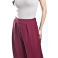 thumbnail image 4 of Pantalon de pierna ancha Roman Fashion / Juvenil, 9202 (Vino) vino M, 4 of 5