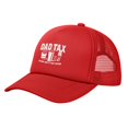 thumbnail image 1 of Dad Tax Making Sure It'S Not Poison Hat Baseball Cap Casquette Washed Contrast Baseball Mesh Trucker Cap For Travel Outdoor, 1 of 5