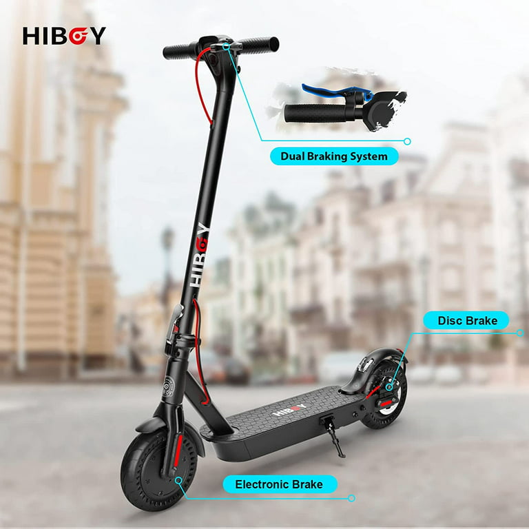 Bevise grænse Bestået Hiboy KS4 Pro Electric Scooter, 500W Motor, 10" Honeycomb Tires 25 Miles  Long-Range & 19 MPH Rear Suepension, Portable Foldable Commuting Electric  Scooter for Adults with APP and Double Braking System -
