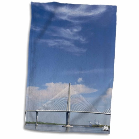 3dRose Arthur Ravenel Jr. Bridge, Charleston, South Carolina - US41 AJE0103 - Adam Jones - Towel, 15 by 22-inch