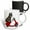 Multicolor, variant on 3drose, Funny Cute Schnauzer Dog Riding Red Motor Scooter Cartoon, 11oz Two-tone Green Mug