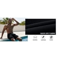 thumbnail image 4 of Tyhengta Men's Swim Trunks Quick Dry Beach Shorts with Zipper Pockets and Mesh Lining Black 34, 4 of 6