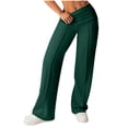 thumbnail image 2 of gbyLJF Womens Yoga Pant High Waist Loose Fit Stretch Workout Long Pants Casual Wide Leg Pants with Pockets, 2 of 9