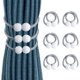thumbnail image 1 of Paquete de 6 alzapaños magnéticos TUNC para cortinas gris Sencillez, 1 of 5