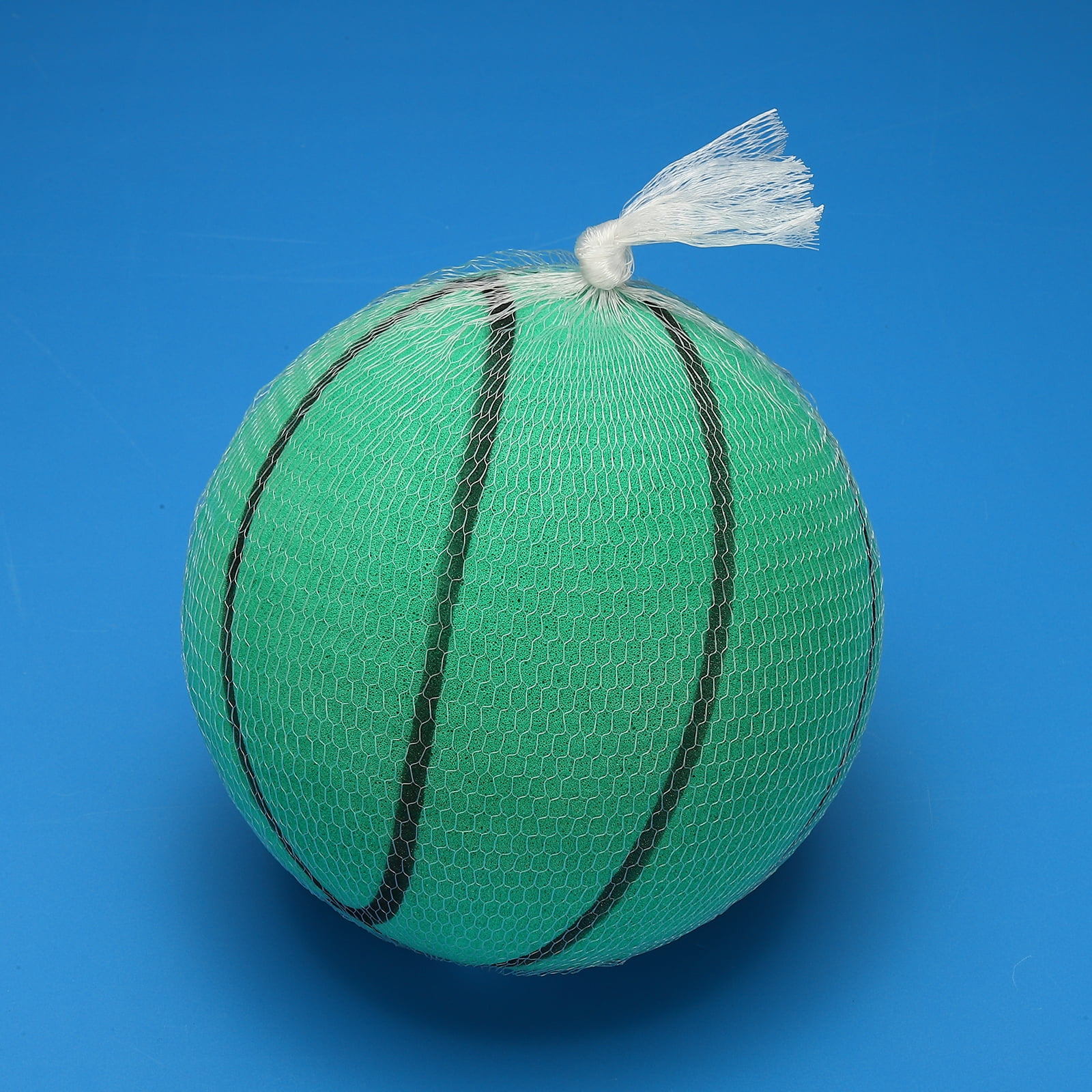 Uxcell Silent Basketball 8.3" No Noise High-Density Foam Dribbling Indoor Basketball with Net Bag forIndoor Sport Green