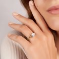 thumbnail image 2 of Round Shape 3 Carat IGI Certified Lab Grown Diamond Ring | 14K Yellow Gold |Catrina Cutwork Lab Diamond Engagement Ring | FG-VS1-VS2 Quality Friendly Diamonds, 2 of 5