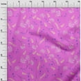 thumbnail image 2 of oneOone Cotton Poplin Medium Red Violet Fabric Leaves & Flower Craft Projects Decor Fabric Printed By The Yard 42 Inch Wide, 2 of 4