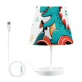 thumbnail image 2 of Dinosaur Driver Sun LED Desk Lamp Table Lamp USB Bedside Nightstand Small Lamp for Bedroom Living Room Kids Room, 2 of 8