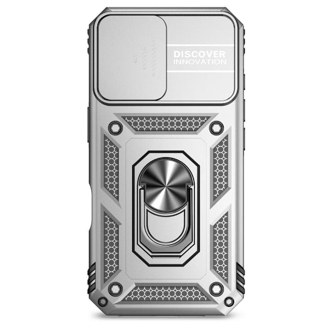 Estuche GANGXUN para iPhone 16, soporte giratorio 360°, estilo mecánico y magnético