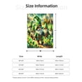 thumbnail image 5 of Fuzoiu st. patrick’s day gnomes Print Flannel Throw Blanket,Light Weight Warm Decorative,Throw Blanket Cover for Sofa, Couch, Bedroom,Travel-40"x30", 5 of 6