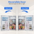 thumbnail image 6 of Garvee 3.2 Cu. Ft Compact Refrigerator with Freezer, Single Door Mini Fridge with 7 Level Thermostat & Adjustable Shelves, 6 of 8