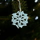 thumbnail image 4 of Adornos navideños, adornos navideños, regalos navideños, colgante pequeño tejido a mano de Navidad, copo de nieve, estrella de cinco puntas, decoración para colgar en la pared, regalos navideños, un c, 4 of 5