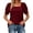 Red, variant on Summer Fashion Square Neck Solid Color Basic Tee Shirts Casual Top Daily Loose Womens Tops Shirts for Women Casual Summer Loose T Shirts Tech T Shirt Shirt Juniors Short Sleeve for Women